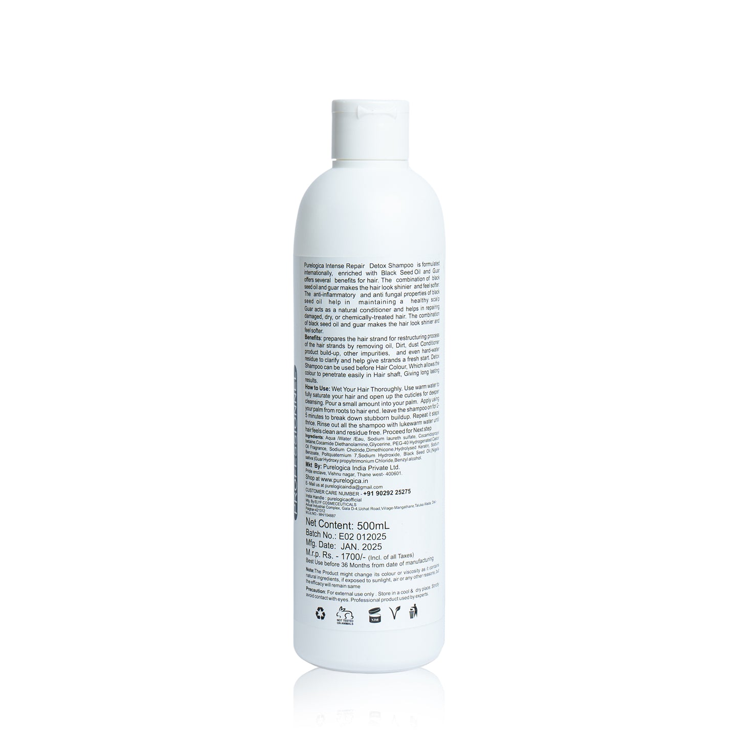 Purelogica Professional Intense Repair 500ml Shampoo