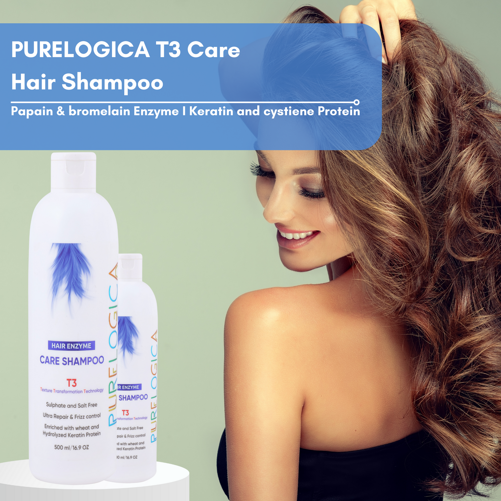 T3 Care Shampoo 500ml- Step 3 Hair Enzyme Service Kit